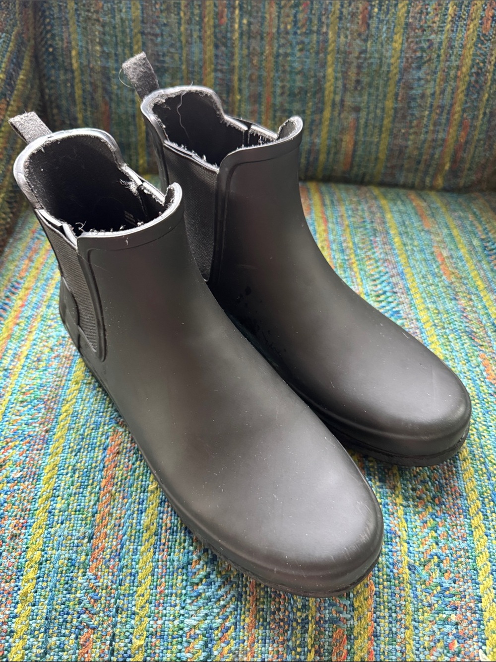 Hunter Black Chelsea Waterproof Ankle Boots